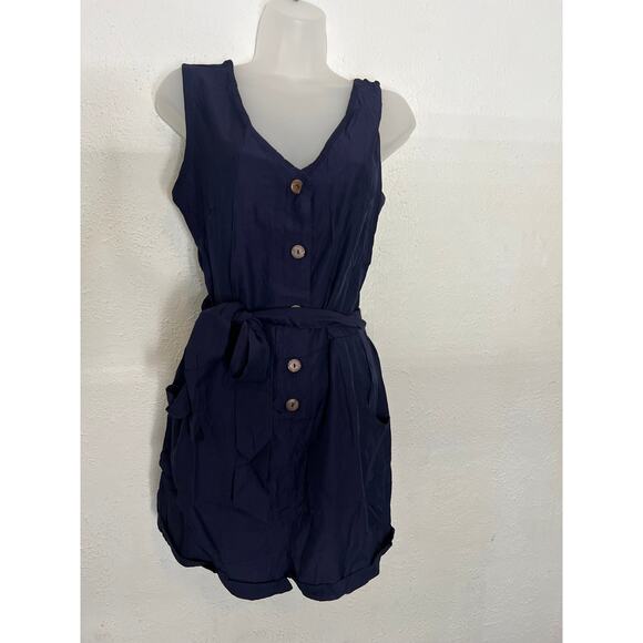 Summer Womens Mini Playsuit Casual Jumpsuit Ladies Holiday Beach Short Large - Picture 3 of 8